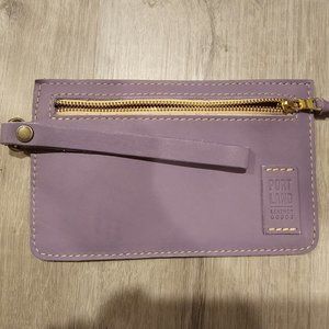 Portland Leather Lavender Adriana Pouch (Wristlet)